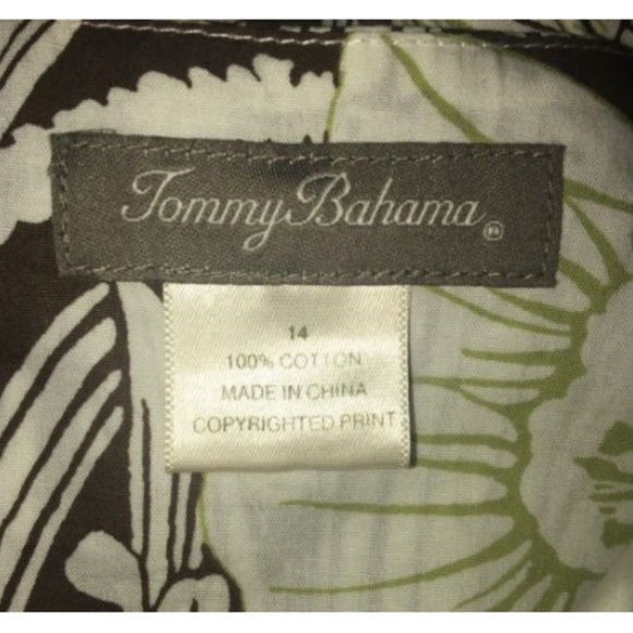 Tommy Bahama Faux Wrap Dress Size 14 Asymmetric - Picture 6 of 6